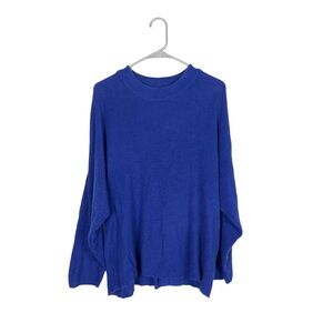 Free people beach blue boxy oversized sweater size xs